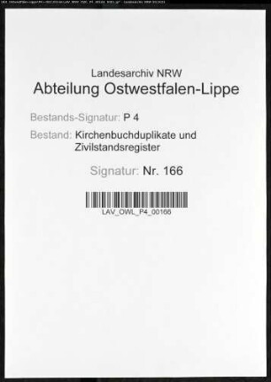 Kirchenbuchduplikat der evangelischen Gemeinde Kirchhörde (GHT 1851-1863). (Gemeinde: Kirchhörde, evangelische Gemeinde)