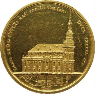 Prinz Xaver und Kurfürst Friedrich August III. - Grundsteinlegung der Kreuzkirche in Dresden