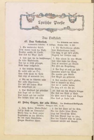 Lyrische Poesie