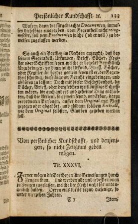 133-142, Titulus XXXVI - XXXIX