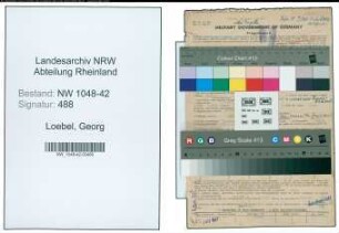 Entnazifizierung Georg Loebel , geb. 09.03.1890 (Tierzuechter)