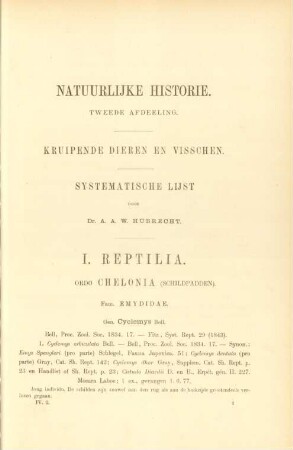 Systematische Lijst