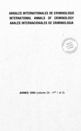 Annales internationales de criminologie