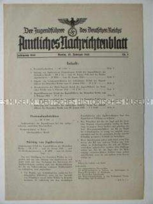 Nachrichtenblatt der HJ-Führung