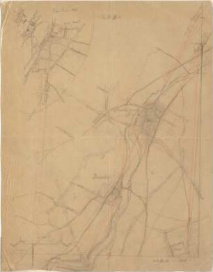 Thiersch, August ; Deisenhofen (Deutschland); Udine, Palma (Italien); Flureinteilung, römisch - Deisenhofen, 1816 (Lageplan)