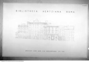 Aufriß der Fassade zur Via Gregoriana
