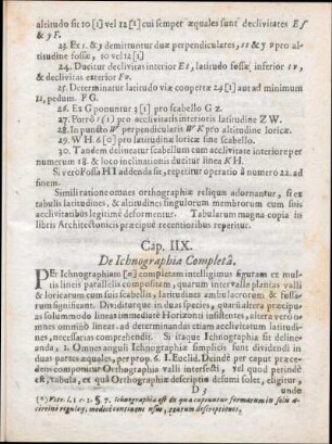Cap. IIX. De Ichnographia Completâ.