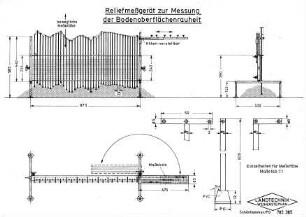 Reliefmeßgerät zur Messung der Bodenoberflächenrauheit