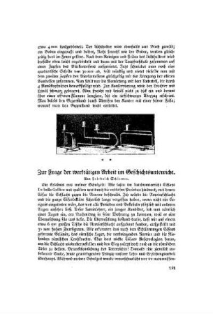 Zur Frage der werktätigen Arbeit im Geschichtsunterricht