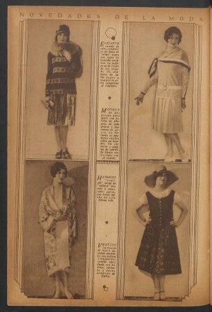 Novedades de la moda
