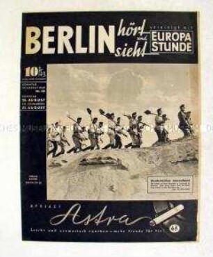Illustrierte Programmzeitschrift für den Rundfunk "Berlin hört und sieht" u.a. zur Ernennung des Gauleiters und Reichsstatthalters in Wien