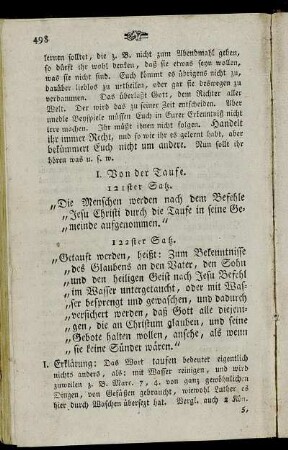 121ster Satz. - 126ster Satz.
