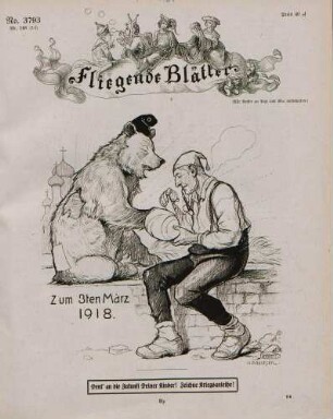 "Zum 3ten März 1918"