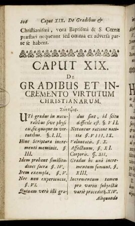 Caput XIX. De Gradibus Et Incremento Virtutum Christianarum