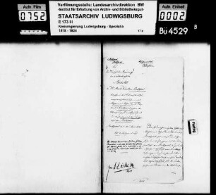 Beschwerde des Schuhmachermeisters Johannes Mayer von Rohr, Amtsoberamt Stuttgart, wegen Verweigerung seiner bürgerlichen Aufnahme in Stuttgart