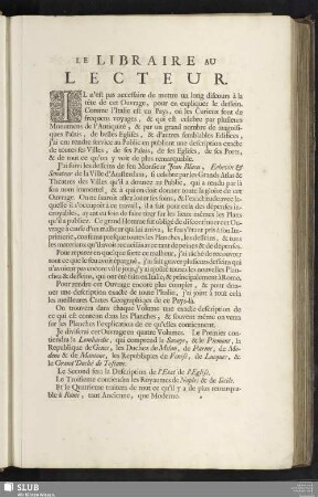 Le Libraire Au Lecteur