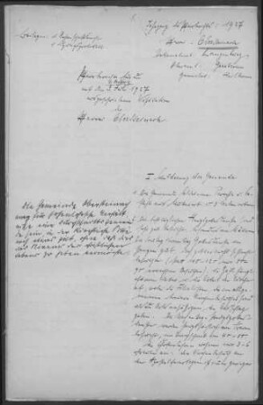 Obersteinach: Pfarrbericht 1927