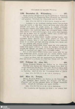497. 1596, Dezember 23. Wittenberg