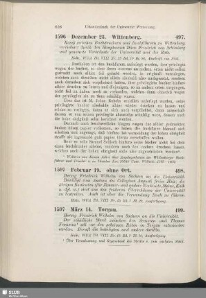 497. 1596, Dezember 23. Wittenberg