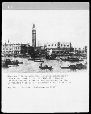 Piazetta und Bacino di San Marco in Venedig