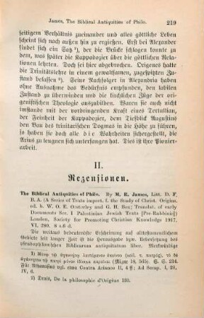 219-221 [Rezension] Philo Alexandrinus, The biblical antiquities of Philo