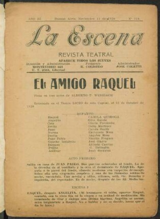 El amigo Raquel : pieza en tres actos