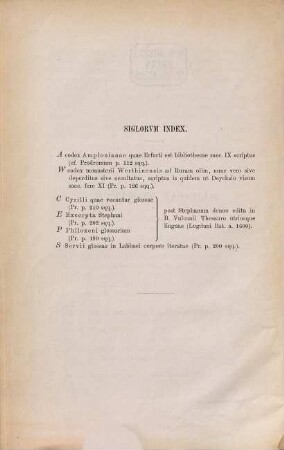 Glossae nominum : accedunt eiusdem opuscula glossographica