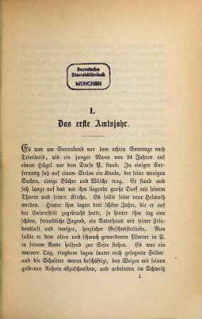Erinnerungen aus dem Leben eines Landgeistlichen, 1