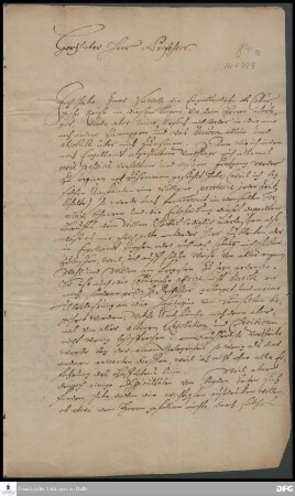 Brief von Anton Wilhelm Böhme an August Hermann Francke.