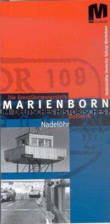 Einladungskarte und Programm zur Eröffnung der Dauerausstellung der Gedenkstätte Marienborn "Die Granzübergangsstelle Marienborn"