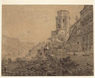 Heidelberg, der Altan des Schlosses