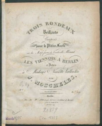 No. 1: Trois Rondeaux Brillants