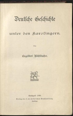 Deutsche Geschichte unter den Karolingern