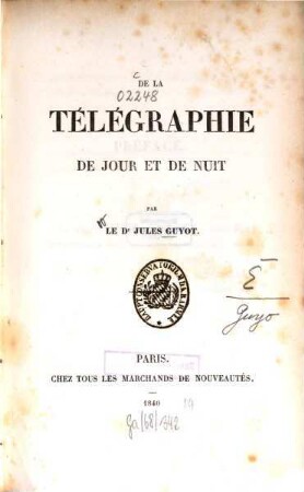 De la télégraphie de jour et de nuit