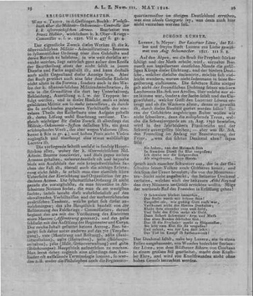 Schumacher, A.: Der Luzerner Löwe. Der Edlen und freyen Stadt Luzern aus Liebe gewidmet. Luzern: Meyer 1821