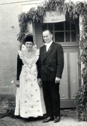 Hochzeit in Saalau : Gesellschaftliche Volkskultur - Sitten im Laufe des menschlichen Lebens - Hochzeit. Ort: Salow / Saalau. Hochzeit.
