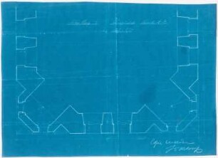 Benediktinerabtei St. Mauritius, Clerf (Clervaux): Turmgrundriss und Schnitt 1:20