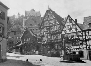 Unterfranken. Miltenberg am Main. Marktplatz