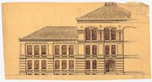 Realschule, Dirschau: Vorskizze: Aufriss