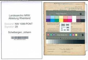 Entnazifizierung Johann Schelbergen , geb. 14.08.1914 (Kaufmann)