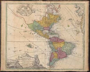 Totius Americae Septentrionalis Et Meridionalis Novissima Repræsentatio : quam ex singulis recentium Geographorum Tabulis collectam ; Cum Privilegio Sac. Cæs. Majestatis