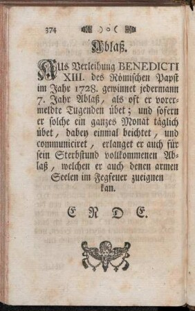 Ablaß.
