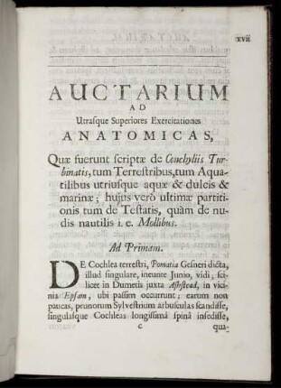 Auctarium AD