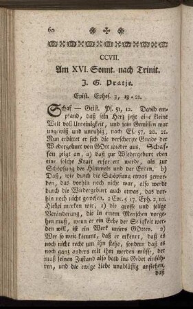 CCVII. Am XVI. Sonnt. nach Trinit. Epist. Ephes.3, 13-21.