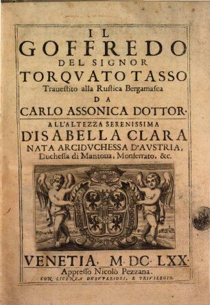 Il Goffredo del Signor Torquato Tasso