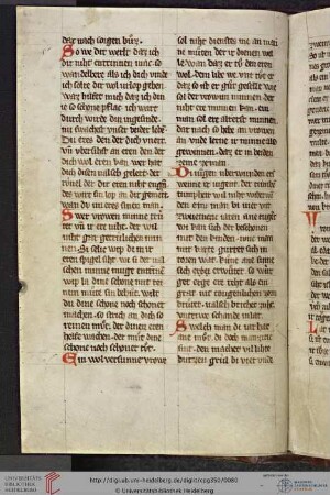 I. Anonym Heidelberg Cpg 350, Sangspruchstrophen / Leuthold von Seven (?), Sangspruchstrophe