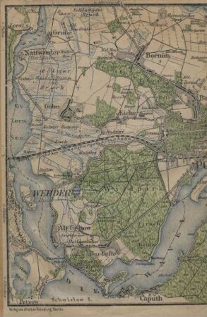 Karte: Umgegend von Potsdam