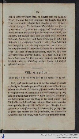 Kapitel 8: Was man während des Lesens zu bemerken habe?