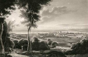 Vue de la ville et du lac de Constance
