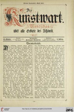 Heft 23 (1. Septemberheft 1892)